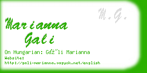 marianna gali business card